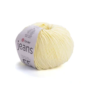 Пряжа Yarnart Jeans 67, лимонний відтінок – магазин пряжі Київ, Хорива 1-А, підходить для в’язання дитячих речей та іграшок