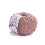 Пряжа напівбавовна Yarnart Jeans 71, какао відтінок – магазин пряжі Київ, Хорива 1-А, підходить для в’язання дитячих речей та іграшок