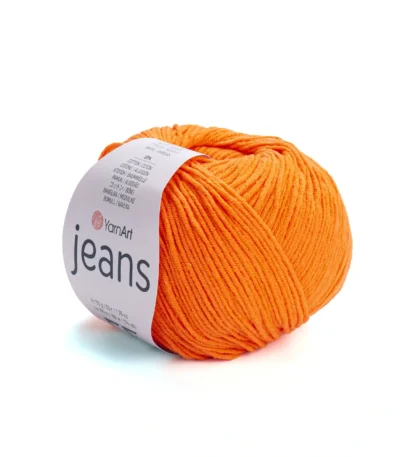 Ярнарт Джинс 77 помаранчевий, – магазин пряжі Київ, Хорива 1-А, пряжа для в’язання іграшок купити
