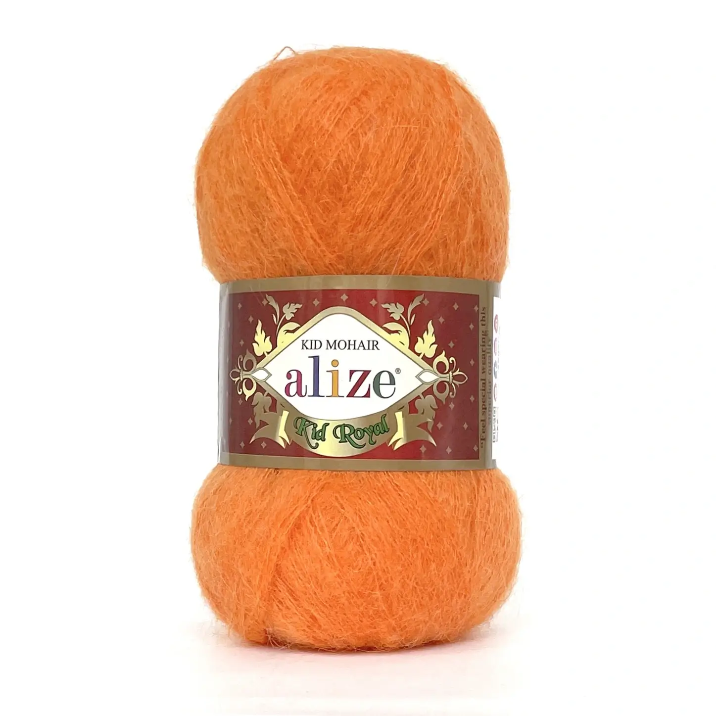 alize-kid-487 Пряжа оранжевий кідмохер помаранчевий Alize Kid Royal 487 - Алізе кід мохер Кід Роял купити в магазині пряжі Київ, Хорива 1 А