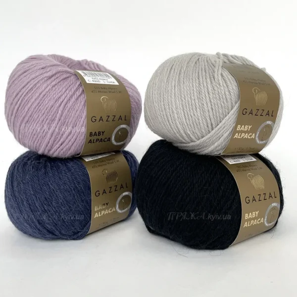 Пряжа Gazzal Baby Alpaca купити Київ, вул Хорива 1 А. Склад: 55% бебі альпака 45% меринос