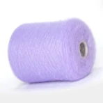 Бобінна пряжа кідмохер Італія бузкового кольору Pura Lana купить на павутинку 60% супер кідмохер