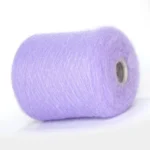 Бобінна пряжа кідмохер Італія бузкового кольору Pura Lana купить на павутинку 60% супер кідмохер