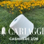 Пряжа білий кашемір купити Київ — бобінна пряжа Cariaggi 2/28, склад 100% кашемір, метраж 1400м/100г