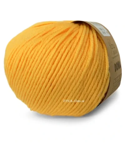 Fibranatura Dona 106-02 пряжа 100% меринос жовтий купити Київ