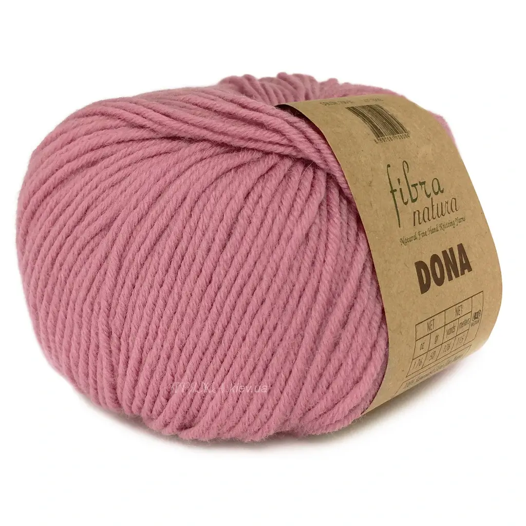 Dona-10633 Fibranatura Dona 106-33 пряжа 100% меринос рожевий антик купити Київ, вул Хорива 1 А