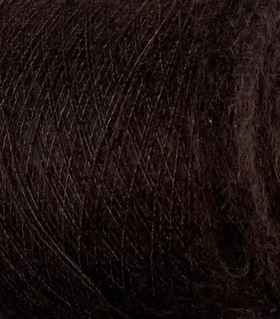 Італійська бобінна пряжа кідмохер шоколад Gruppo Filpucci Topchine колір 1020
