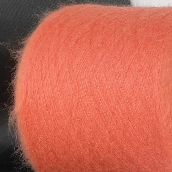 пряжа кідмохер Camelot MC261 кораловий Lineapiù Італія бобінна пряжа 1500м