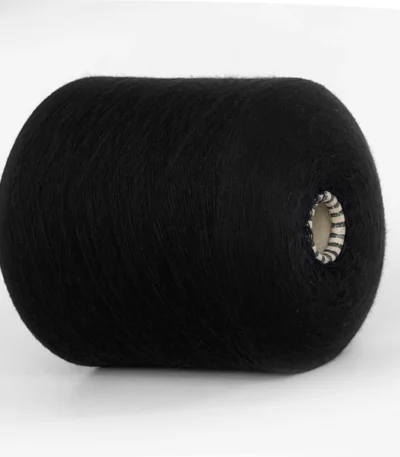 Бобінна пряжа 55% бавовна 45% меринос Filmar Wooly чорний w0048 купити Київ
