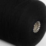 Пряжа бавовна з мериносом — купити італійську бобінну пряжу Filmar Wooly чорний W0048