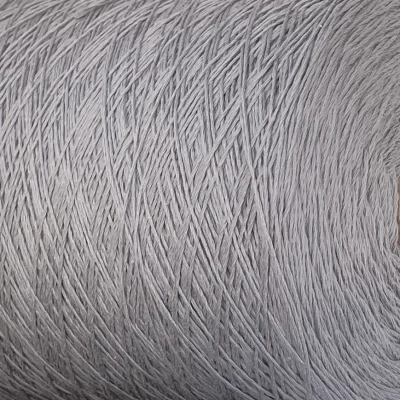 Пряжа 100% бавовна сірий колір від Zegna Baruffa (Італія) бобінна пряжа Київ. Метраж 370м/100г