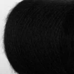 Чорний кідмохер на шовку Pura Lana Italia Super Kid Seta купити в магазин пряжі Київ Хорива 1 А