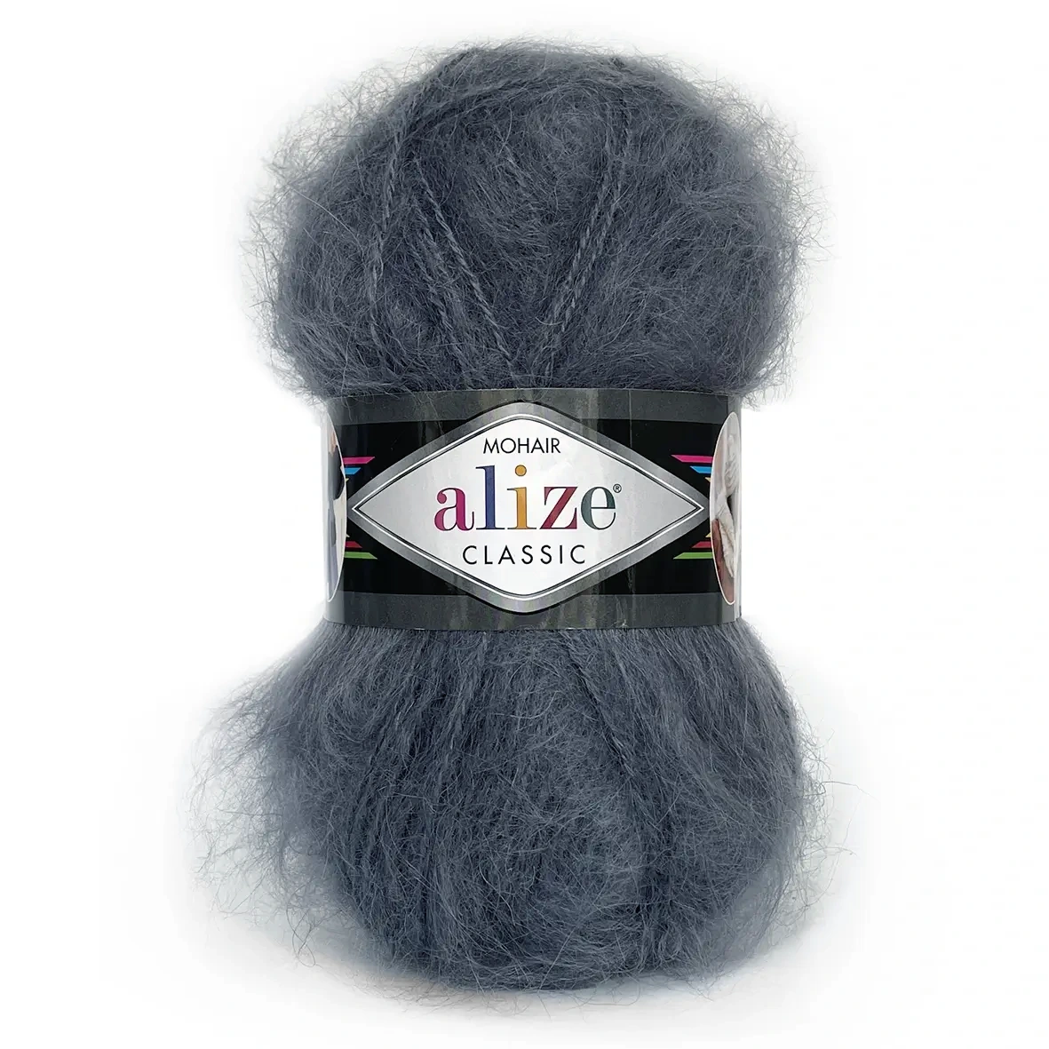 Alize-Mohair-Classic87 Alize Mohair Classic 87 сіра мохерова пряжа 100г 200м Alize. купити в магазині пряжі Київ, Хорива 1 А