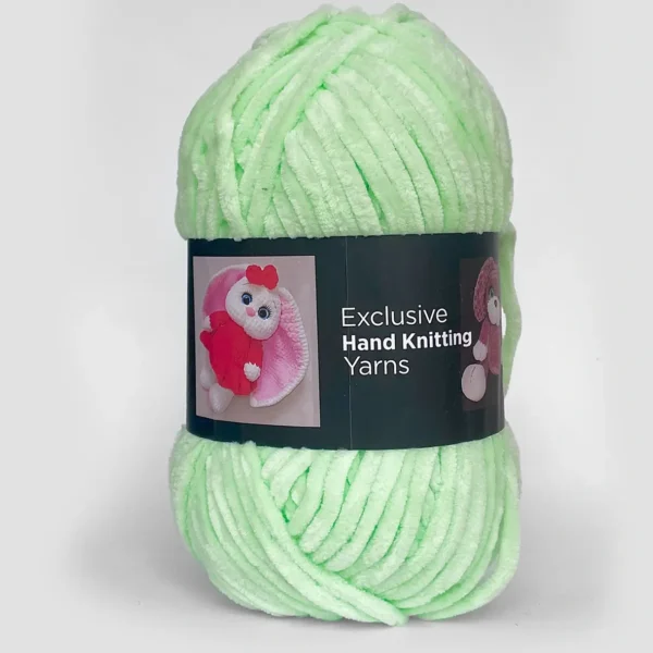 Салатова плюшева пряжа Premium Yarns Baby Love колір 350 салатовий — купити в магазині пряжі Київ, вул Хорива 1 А