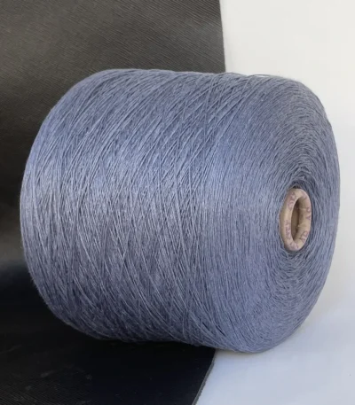 Пряжа 100% льон колір синій джинсовий Tintoria Filati Lino'650 650м/100г бобіна італійська 100% льон Італія