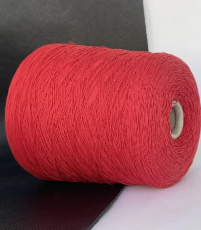 Бобінна пряжа Італія 100% бавовна червоного кольору Магазин пряжі Київ. Хорива 1 А Метраж 600м/100г