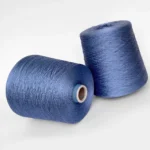 Пряжа блакитний (джинсовий) шовк малбері для в'язання Manifattura Sesia Angel 1223 купити Київ бобінна пряжа