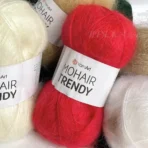 YarnArt Mohair Trendy 105 червоний Склад: 50% мохер товстий та довговорсий, 50% акрил Вага: 100 г Метраж: 220 м Виробник: Туреччина