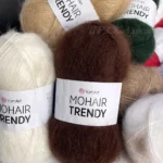 YarnArt Mohair Trendy 123 шоколад Колір: 123 (шоколад) Склад: 50% мохер, 50% акрил Вага: 100 г Метраж: 220 м Виробник: Туреччина