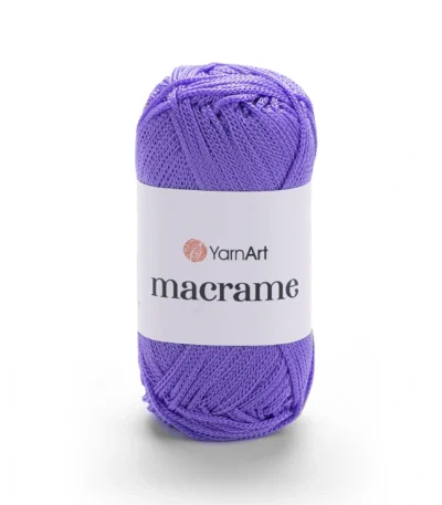 Yarnart Macrame 135 фіолетовий — шнур 2 мм для в'язання сумок, вага 50г, довжина 130м, купити Київ, вул Хорива 1 А