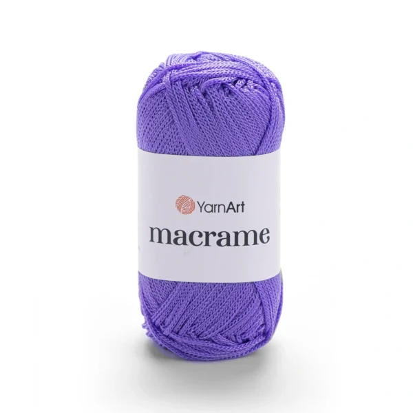 Yarnart Macrame 135 фіолетовий — шнур 2 мм для в'язання сумок, вага 50г, довжина 130м, купити Київ, вул Хорива 1 А