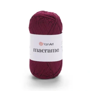 Yarnart Macrame 145 марсала — шнур 2 мм для в'язання сумок, вага 50г, довжина 130м, купити Київ, вул Хорива 1 А
