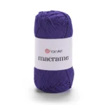 Yarnart Macrame 167 фіолетовий — шнур 2 мм для в'язання сумок, вага 50г, довжина 130м, купити Київ, вул Хорива 1 А