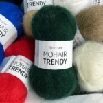 YarnArt Mohair Trendy 108 зелений Склад: 50% мохер, 50% акрил Вага: 100 г Метраж: 220 м Виробник: Туреччина