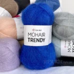 YarnArt Mohair Trendy 128 синій волошковий Склад: 50% мохер товстий та довговорсий, 50% акрил Вага: 100 г Метраж: 220 м Виробник: Туреччина