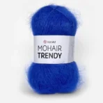 Мохер Тренді Ярнарт 128 синій "електрик" Склад: 50% мохер, 50% акрил Вага: 100 г Метраж: 220 м Виробник: Туреччина. Купити в магазин пряжі Київ Хорива 1 А