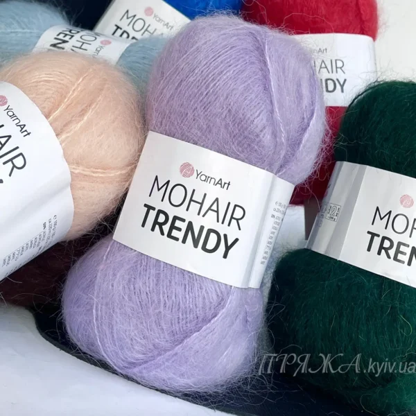 YarnArt Mohair Trendy 138 бузковий Склад: 50% мохер, 50% акрил Вага: 100 г Метраж: 220 Мохерова пряжа купити Київ
