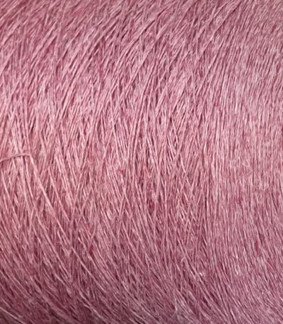 Пряжа 100% льон червоний кавун меланж Tintoria Filati Lino'650 650м/100г бобіна італійська 100% льон Італія