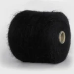 Італійська бобінна пряжа Бебі альпака 250 чорний