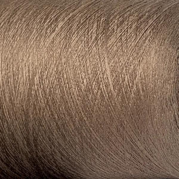 Пряжа шовк Шаппе / shappe 100% малбері Servizi e Seta колір 1001 горіх, бобінна нитка Італія 3000м/100г