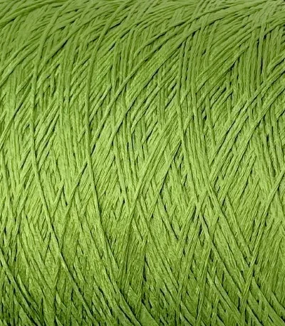 Пряжа зелена бавовна Biella Yarn Cotone Mako — бобіна 540м/100г