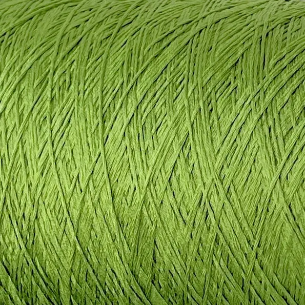 Пряжа зелена бавовна Biella Yarn Cotone Mako — бобіна 540м/100г