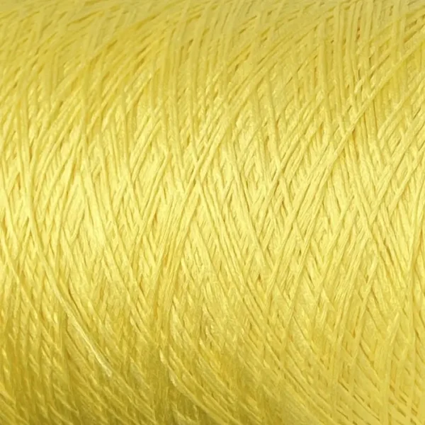 Пряжа лимонна бавовна Biella Yarn Cotone Maco — бобіна 540м/100г