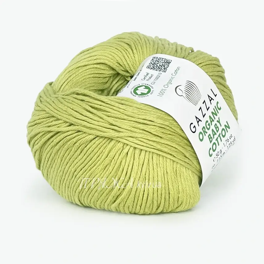 Gazzal_organic_baby_cotton_426 Gazzal Organic Baby Cotton 426 лайм — органічна бавовна купити Київ
