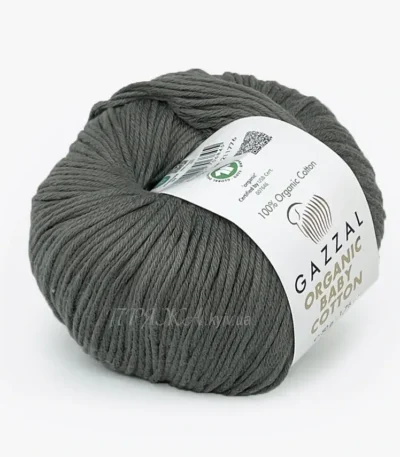 Gazzal Organic Baby Cotton 36541 Зелена олива — органічна бавовна купити Київ