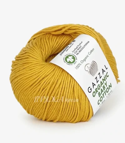 Gazzal Organic Baby Cotton 36541 Зелена олива — органічна бавовна купити Київ