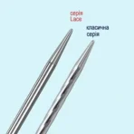 Спиці Addi Lace — подовжений тонкий кінчик для тонкої пряжі та провязування кількох петель разом