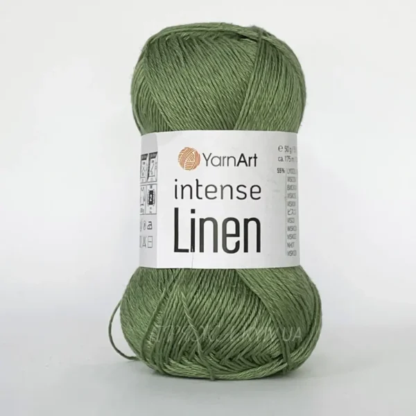 Yarnart Linen Intense [attr name="pa_n-color"] [attr name="pa_color"] — пряжа льон з віскозою, купити Київ