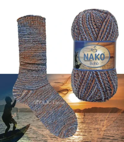 Носочна пряжа Nako Boho 87723 купити в магазині пряжі в Києві за адресою м Київ Хорива 1 А (на Подолі)