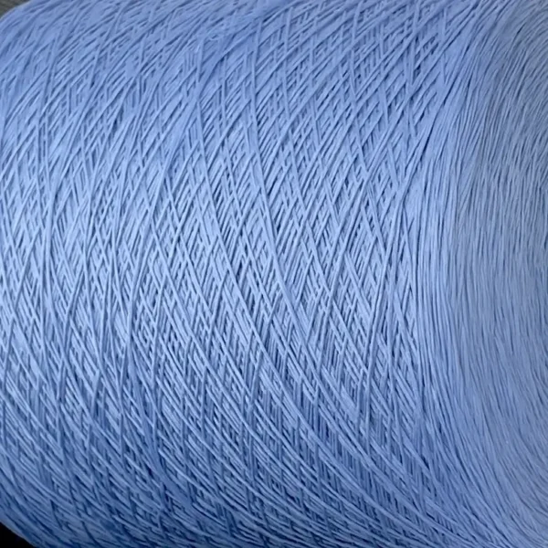 Пряжа блакитна бавовна Biella Yarn Pima — бобіна 760м/100г