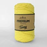 Premium Yarns Terry 8506 лимонний - бавовняний шнур для сумок 2мм