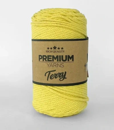 Premium Yarns Terry 8506 лимонний - бавовняний шнур для сумок 2мм