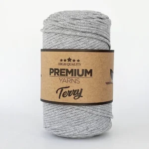 Premium Yarns Terry 8516 сірий - бавовняний шнур для сумок 2мм