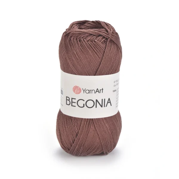 Пряжа Yarnart Begonia 0077 шоколад - це 100% мерсеризована бавовна колір 75 50 г /169 м. Купити м Київ, Хорива 1 А
