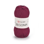 Пряжа Yarnart Begonia 0112 бордовий - це 100% мерсеризована бавовна 50 г /169 м. Купити м Київ, Хорива 1 А