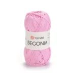 Yarnart Begonia 0319 рожевий: Склад: 100% мерсеризована бавовна Вага мотка: 50 г Довжина: 169 м. купити в магазині пряжі Київ, Хорива 1 А